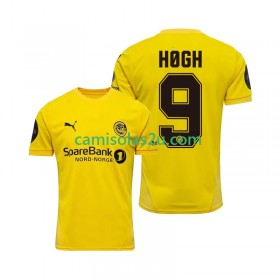 Camisolas de futebol FK Bodo Glimt Kasper Hogh 9 Equipamento Principal 2025 Manga Curta